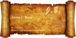 Jenei Bea névjegykártya